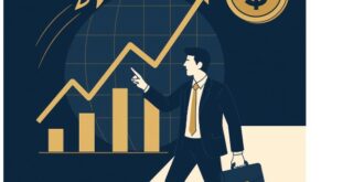 投資者觀察台股走勢圖與股市箭頭上升的插圖